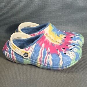 Crocs‎ Unisex Classic Tie-Dye Lined Clogs Sizes Men 6 Women 8